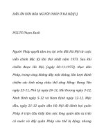 dấu ấn văn hóa người pháp ở hà nội pgs.ts phạm xanh