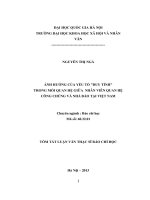 Ảnh hưởng của yếu tố duy tình trong mối quan hệ giữa nhân viên quan hệ công chúng và nhà báo tại Việt Nam