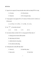 Đề số 06 thi thử đại học môn hóa