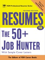 VGM career books resumes for the 50+ job hunter, 2nd edition, 2002(2002)