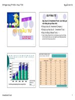 Bài giảng Quỹ đầu tư  Nguyễn Anh Vũ