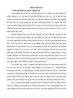 tóm tắt luận án tiến sĩ  quan hệ tăng trưởng giữa hai khu vực nông nghiệp và công nghiệp chế biến việt nam