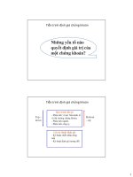 Đầu tư tài chính.