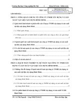 HẠCH TOÁN NGHIỆP vụ kế TOÁN tại CÔNG TY TNHH xây DỰNG và sản XUẤT vật LIỆU xây DỰNG BÌNH MINH