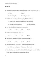 đề số 03 thi thử đại học môn hóa