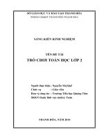  SANG KIEN KINH NGHIEM TRO CHOI TOAN HOC BAI 2 NAM 2014