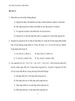 Đề số 11 thi thử đại học môn hóa