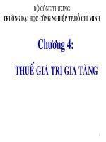 Chương 4: Thuế giá trị gia tăng