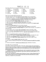 Đề luyện thi đại học môn tiếng anh