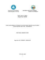 credit services quality of vietnam joint stock commercial bank for industry and trade - vietinbank (bìa)