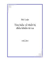 tìm hiểu về thiết bị điều khiển từ xa