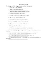 Câu gián tiếp tiếng anh