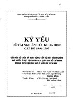 Đổi mới tổ chức và hoạt động của bộ máy hành chính nhà nước ở học viện hành chính quốc gia