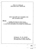 Nghiên cứu đánh giá thực trạng của hệ thống hạ tầng cơ sở giao thông và phân tích ảnh hưởng của nó đến các nghành khác