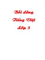 Tiếng Việt Bồi dưỡng học sinh giỏi lớp 3