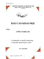đồ án tốt nghiệp công nghệ gis
