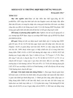 Khảo sát 11 trường hợp hội chứng wellen