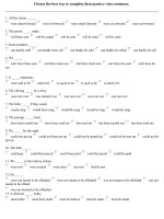 Tuyển tập bài tập tiếng anh câu bị động