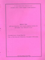 Xây dựng phòng nuôi cấy mô thực vật tỉnh Hà Nam