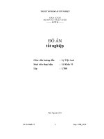 Thiết kế hệ thống dẫn động gầu tải để tải quặng kẽm với năng suất q=30 tấngiờ