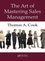 mastering sales management_ 2010 by taylor and francis group, llc