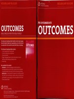 Outcomes pre int vocabulary builder