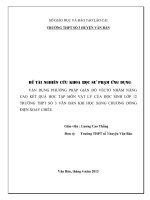 Báo cáo khoa học ứng dụng sư phạm: vận dụng phương pháp giản đồ vecto nhằm nâng cao kết quả học tập môn lý 12 trường THPT Văn Bàn khi học chương dòng diện xoay chiều
