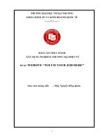 xây dựng website thương mại điện tử website “touch your job here”