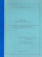 Xây dựng Mô hình ứng dụng khoa học công nghệ phục vụ phát triển kinh tế xã hội nông thôn miền núi xã Nam Thượng, huyện Kim Bôi, tỉnh Hòa Bình