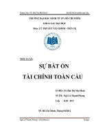 Sự bất ổn tài chính toàn cầu