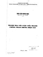 Thanh tra với cuộc đấu tranh chống tham nhũng hiện nay