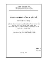 Đổi mới công tác đào tạo, bồi dưỡng cán bộ thanh tra đáp ứng yêu cầu của công tác thanh tra trong điều kiện kinh tế thị trường, hội nhập Quốc Tế và cải cách hành chính bộ 2