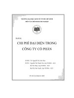 Chi phí đại diện trong công ty cổ phần