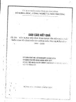 Xây dựng Mô hình ứng dụng tiến bộ khoa học công nghệ phát triển kinh tế vùng đồi Tây Đồng Hới, tỉnh Quảng Bình