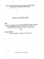 Áp dụng các tiến bộ kỹ thuật xây dựng Mô hình phát triển kinh tế hộ gia đình đồng bào các dân tộc vùng cao tại xã Phố Cáo, huyện Đồng Văn, tỉnh Hà Giang