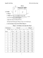 Đồ án môn thủy công: Thiết kế cống lộ thiên