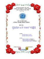 báo cáo công nghệ phần mềm quản lý thư viện