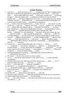 Bài tập về trạng từ tiếng anh