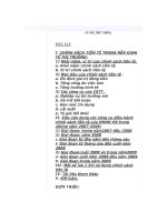 Đề tài Phân tích chính sách tiền tệ từ năm 2007 2009