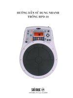 hướng dẫn sử dụng nhanh trống hpd-10