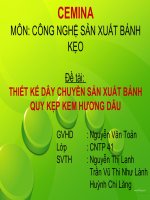 THIẾT kế dây CHUYỀN sản XUẤT BÁNH QUY kẹp KEM HƯƠNG dâu