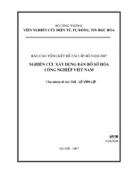 Nghiên cứu xây dựng bản đồ số hóa công nghiệp Việt Nam