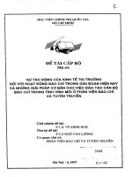 Tác động của kinh tế thị trường tới hoạt động báo chí hiện nay