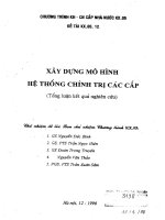 xây dựng mô hình hệ thống chính trị các cấp