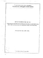 Ứng dụng tiến bộ kỹ thuật xây dựng Mô hình phục vụ phát triển nông thôn miền núi tại xã Sơn Lôi, huyện bình Xuyên, tỉnh Vĩnh Phúc