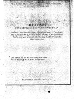 Xây dựng Mô hình ứng dụng tiến bộ khoa học công nghệ tạo vùng cây ăn quả theo hướng cải tạo vùng Bạch Đàn thuộc khu vực vùng gò đồi Tây Nam huyện Triệu Sơn tỉnh Thanh Hóa