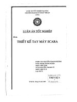 Thiết kế tay máy scara