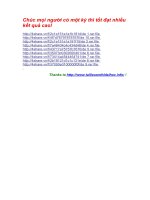 Chúc mọi người có một kỳ thi tốt đạt nhiều kết quả cao