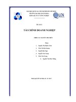 Phân tích tài chính của công ty cổ phần sông đà 5