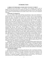 Đồng âm và đa nghĩa trong tiếng việt (đối chiếu với tiếng hán hiện đại) bản tóm tắt tiếng anh